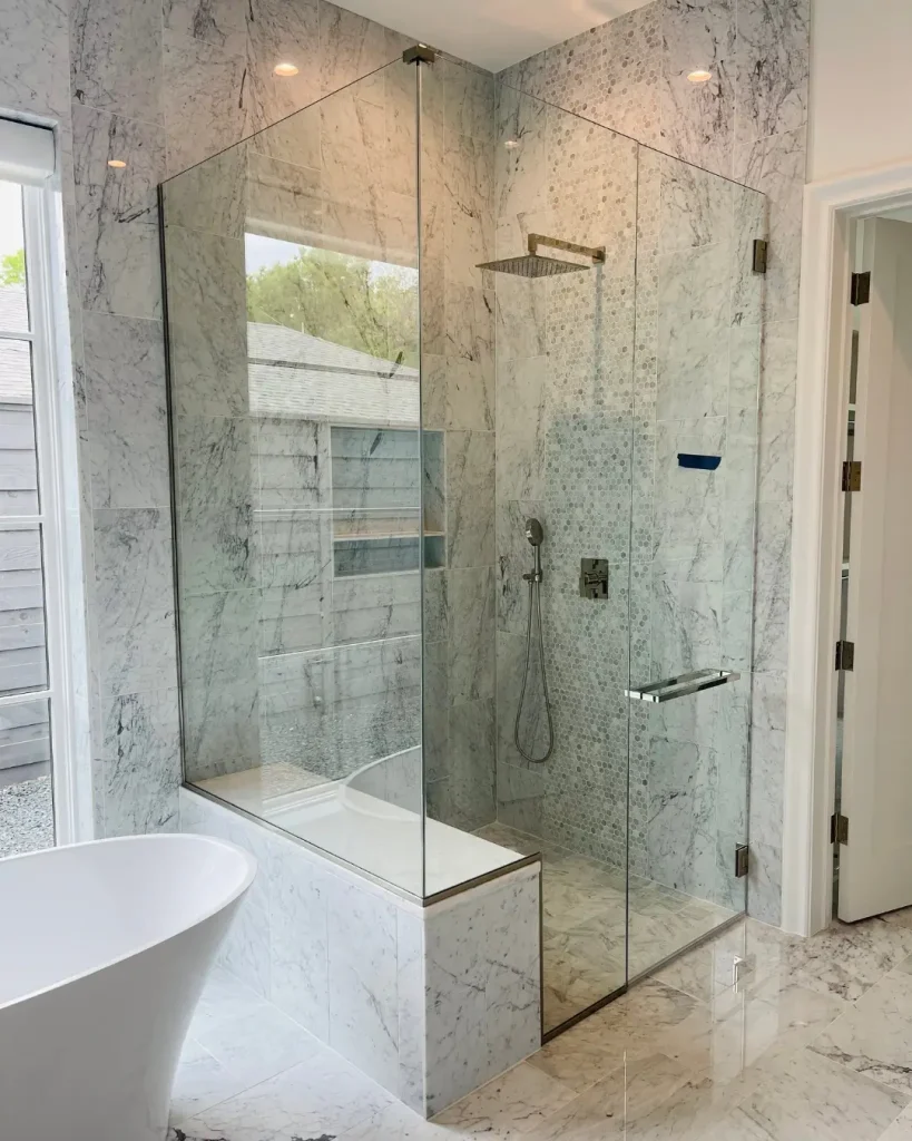 glass shower enclosure